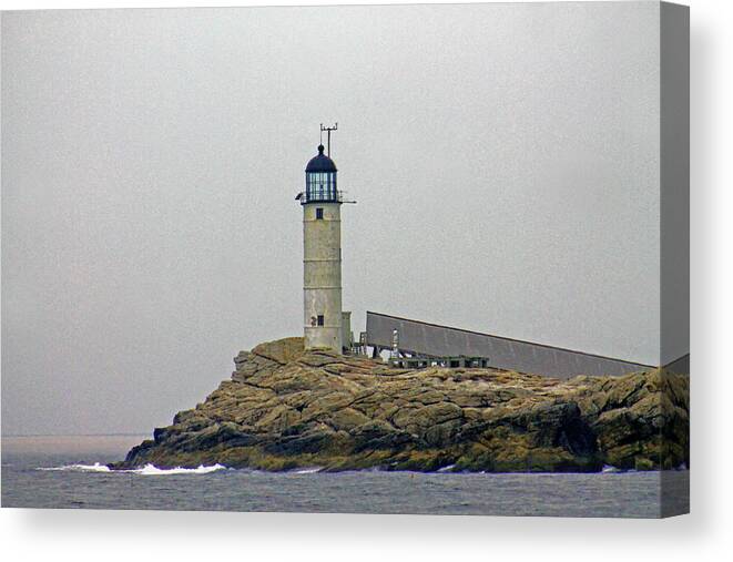 Lighthouse Canvas Print featuring the photograph Portsmouth by Lily K