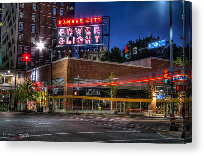 Hdr Canvas Print featuring the photograph Power and Light by Ross Henton