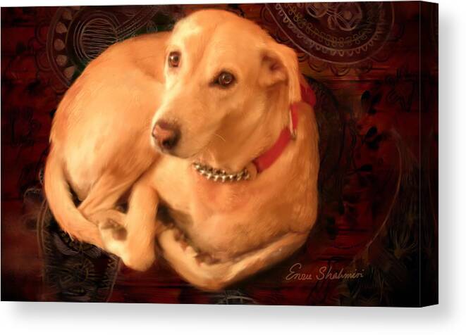Dogs Canvas Print featuring the painting Precious by Portraits By NC