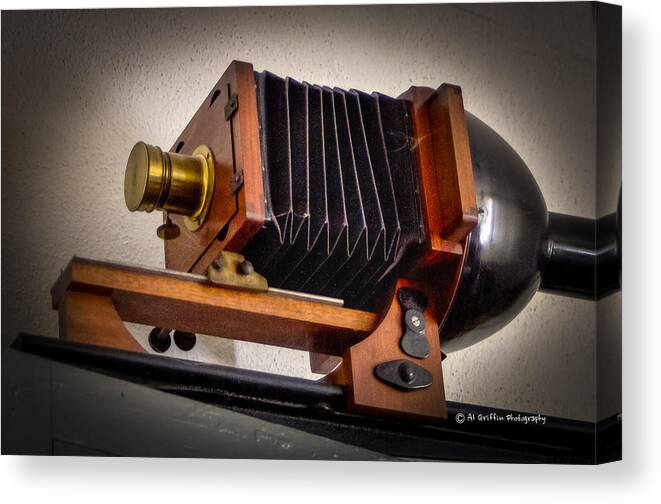 Antique Canvas Print featuring the photograph Projector by Al Griffin