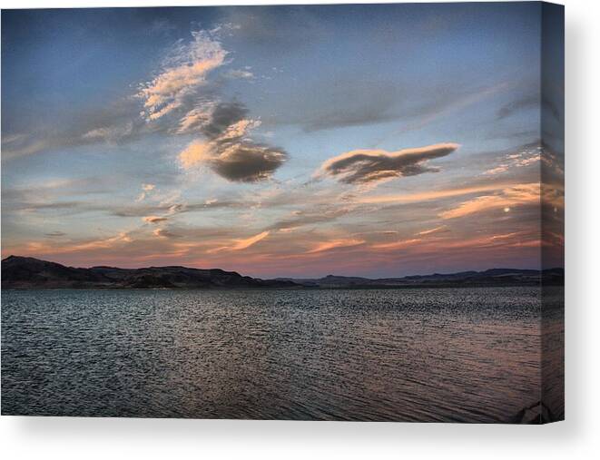 Pyramid Lake Canvas Print featuring the photograph Pyramid Lake by Spencer Hughes