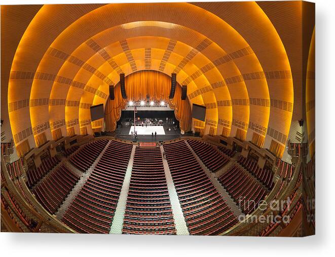 Clarence Holmes Canvas Print featuring the photograph Radio City Music Hall I by Clarence Holmes