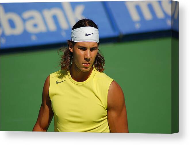 Sport Canvas Print featuring the photograph Rafa by Andrei SKY