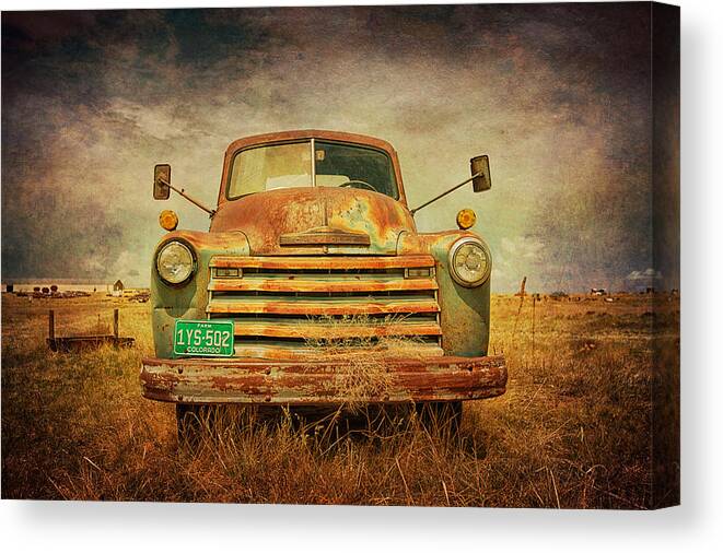 Vintage Canvas Print featuring the photograph Ready for Work by Elin Skov Vaeth