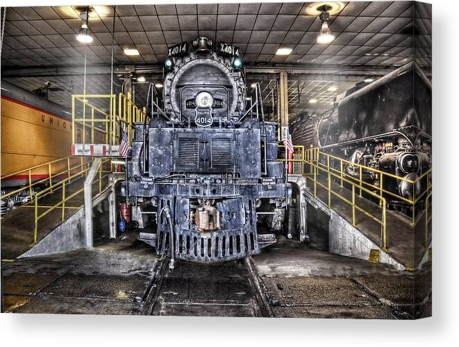 Steam Engine Canvas Print featuring the photograph Ready to Begin My Restoration by Ken Smith