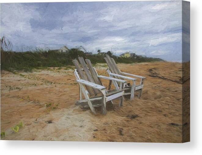 Flagler Beach Canvas Print featuring the photograph Ready To Sun by Alice Gipson