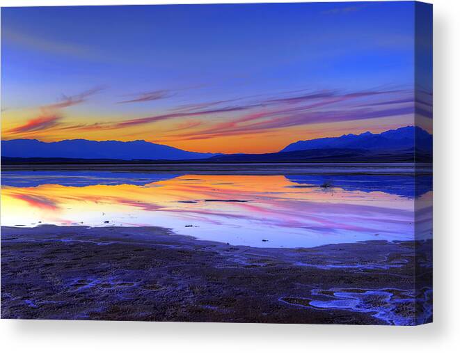 Mark Whitt Canvas Print featuring the photograph Reflecting Mirage by Mark Whitt