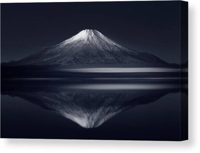 #faatoppicks Canvas Print featuring the photograph Reflection Mt. Fuji by Takashi Suzuki