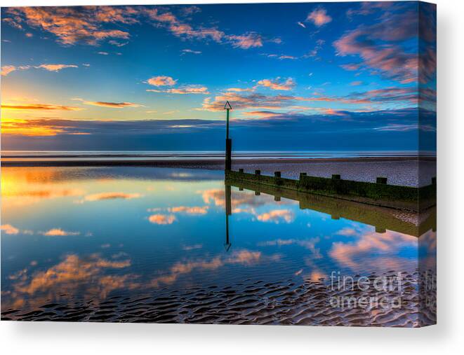 Sunset Canvas Print featuring the photograph Reflections by Adrian Evans