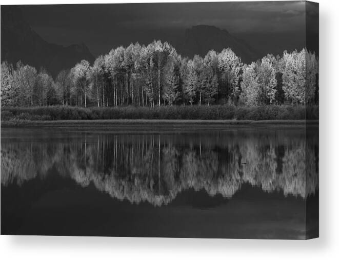 Landscape Canvas Print featuring the photograph Reflections by David Andersen