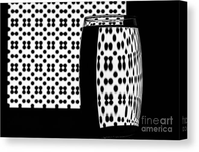 Tumbler Canvas Print featuring the photograph Refracted Patterns 34 by Steve Purnell