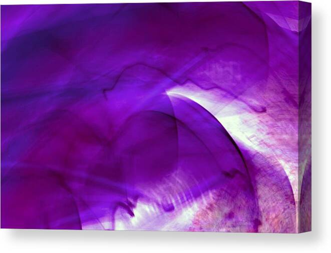 Mysterious Canvas Print featuring the photograph Remembrance - Purple by Carolyn Jacob