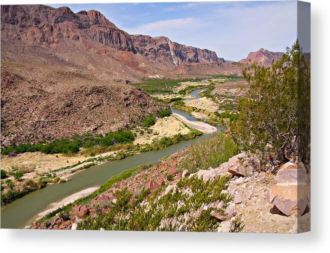 Rio Canvas Print featuring the photograph Rio Grande by Alexandra Till