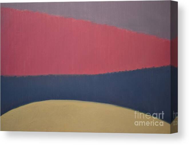Abstract Canvas Print featuring the painting River by Karen Francis