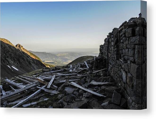 Rock Canvas Print featuring the photograph Rock of Ages Ruins by Aaron Spong