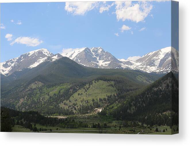 Rocky Canvas Print featuring the photograph Rocky Mountain National Park - 3 by Christy Pooschke