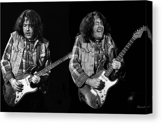 Rory Gallagher Canvas Print featuring the photograph Rory Gallagher by Dragan Kudjerski