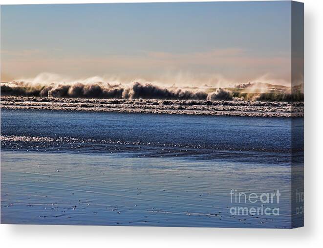 Oregon Canvas Print featuring the photograph Rough Surf by Jon Burch Photography