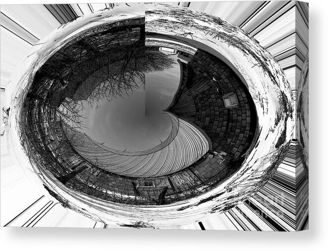 Abstract Canvas Print featuring the photograph Round and Round by Rick Rauzi