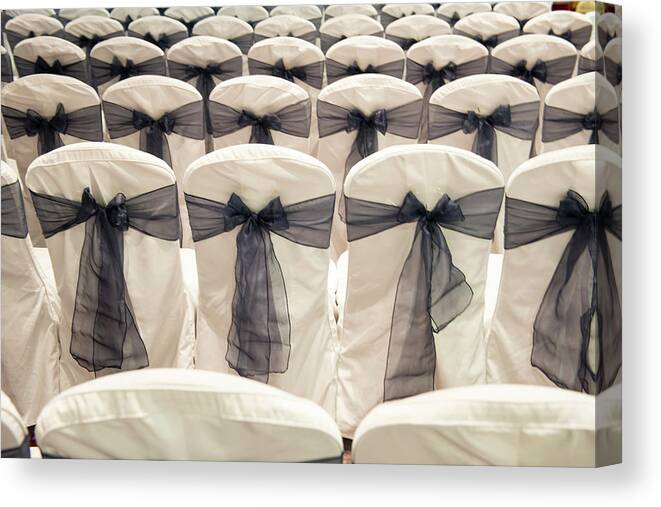 Tranquility Canvas Print featuring the photograph Rows Or Seats At A Ceremony by Leverstock