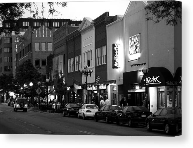 Rush Canvas Print featuring the photograph Rush Street by Pat Cook