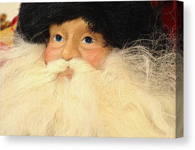 Christmas Canvas Print featuring the photograph Russian Santa by Nadalyn Larsen