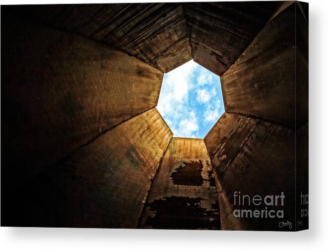 Rusty Aperture Canvas Print featuring the photograph Rusty Aperture by Imagery by Charly
