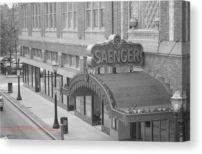 Saenger Canvas Print featuring the photograph Saenger Theatre by Jerry Robertson