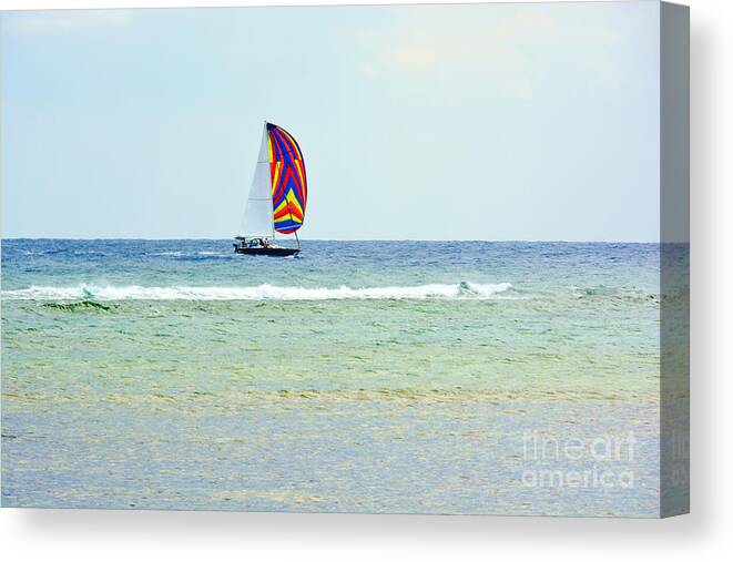 Sailing Day Canvas Print featuring the photograph Sailing Day by Darla Wood