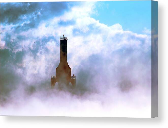 Lighthouse Canvas Print featuring the photograph Sailors Hope by James Meyer