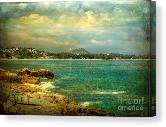 Hdr Canvas Print featuring the photograph Samui Island by Adrian Evans