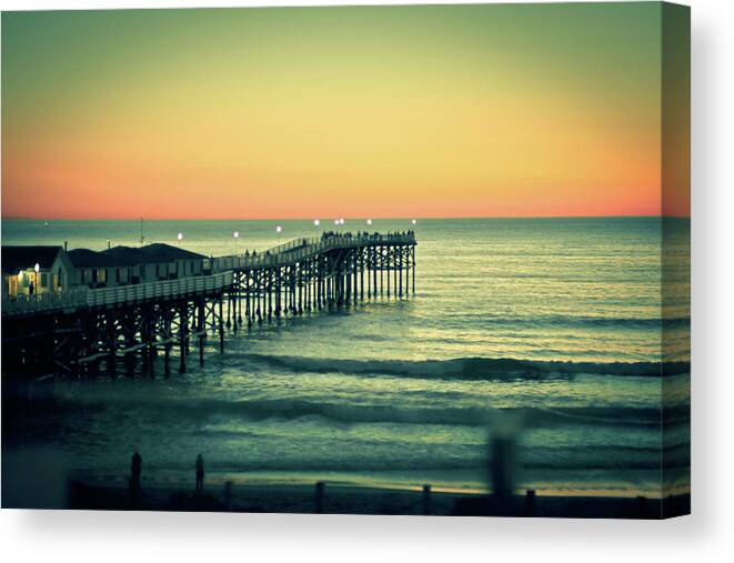 Scenics Canvas Print featuring the photograph San Diego Sunset by © Reny Preussker
