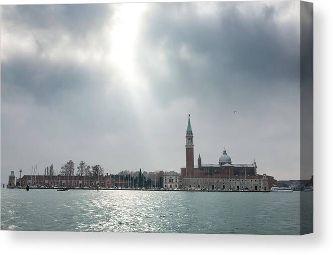 Outdoors Canvas Print featuring the photograph San Giorgio Maggiore, Venice by Daisuke Kishi