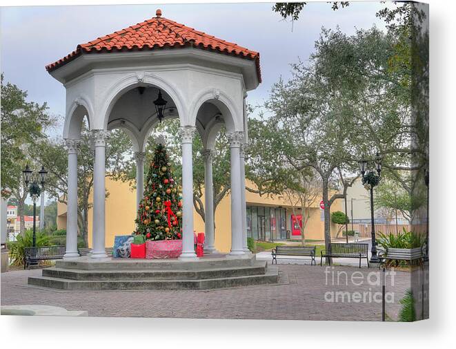 Jacksonville Canvas Print featuring the photograph San Marco Gazebo by Ules Barnwell