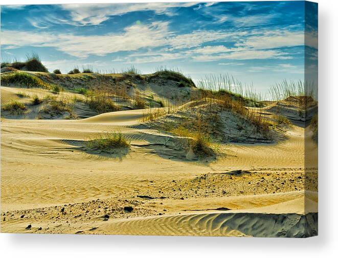 Hatteras Canvas Print featuring the photograph Sand Dunes by Louis Dallara