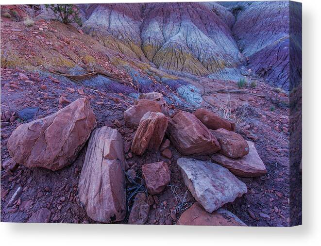 Tranquility Canvas Print featuring the photograph Sand Stone Rock Formation In Sw Usa by Gavriel Jecan