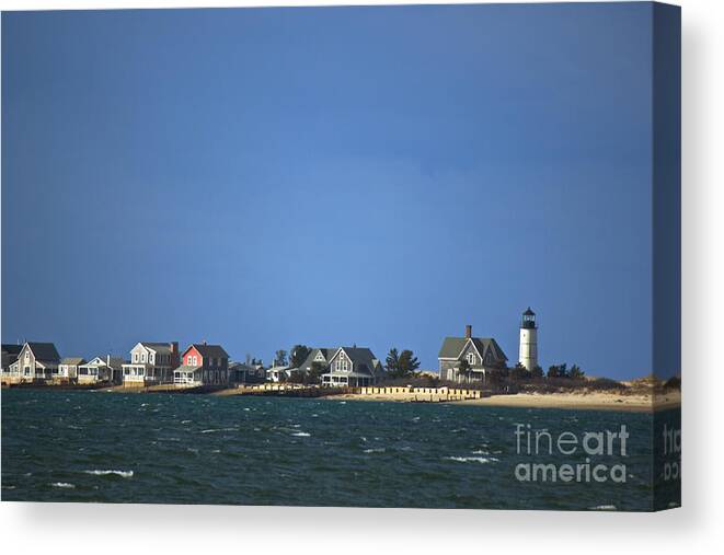 Sandy Neck Lighthouse Canvas Print featuring the photograph Sandy Neck Light by Amazing Jules