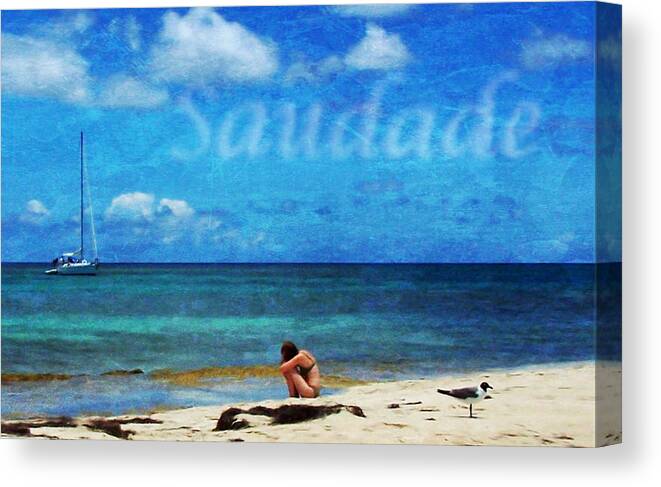 Saudade Canvas Print featuring the photograph Saudade by Deborah Smith