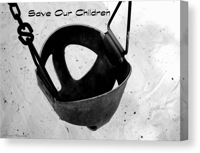 Children Canvas Print featuring the photograph Save Our Children by Debra Forand