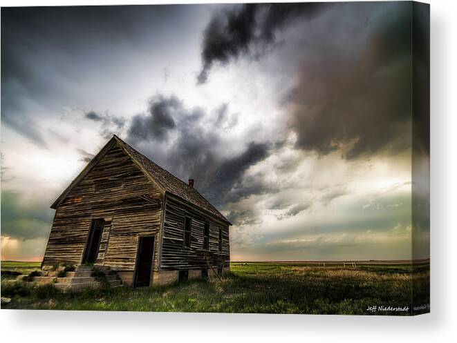 Cloud Canvas Print featuring the photograph School's out by Jeff Niederstadt