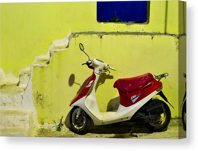 Scooter Canvas Print featuring the photograph Scooter by Ivan Slosar