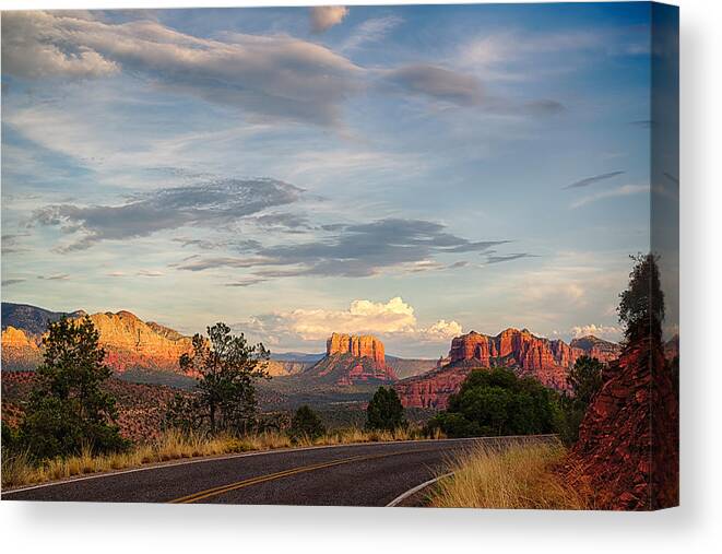 Sedona Canvas Print featuring the photograph Sedona Arizona Allure of the Red Rocks - American Desert Southwest by Silvio Ligutti