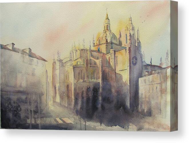 Segovia Canvas Print featuring the painting Segovia Light by Amanda Amend