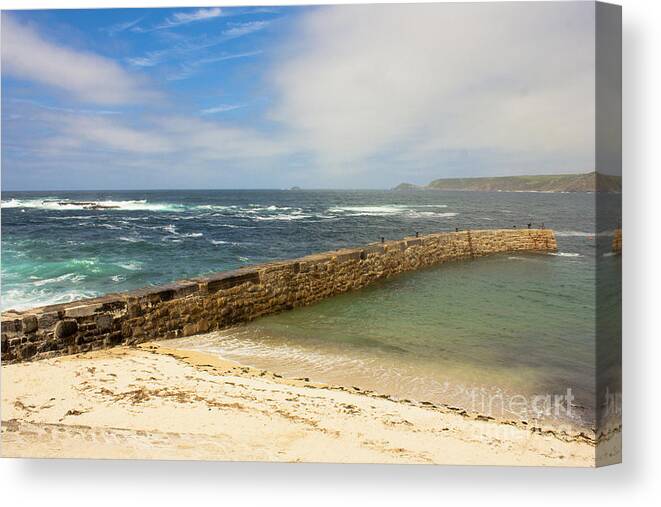 Sennen Cove Cornwall Canvas Print featuring the photograph Sennen Cove Cornwall by Terri Waters