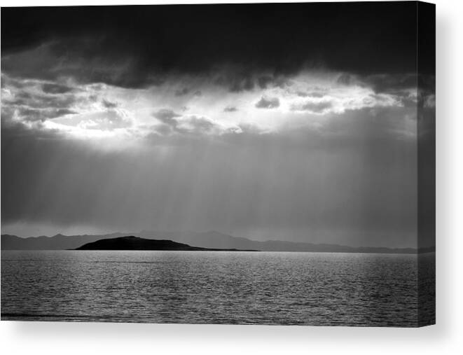  Canvas Print featuring the photograph Shadow Island by Dirk Johnson