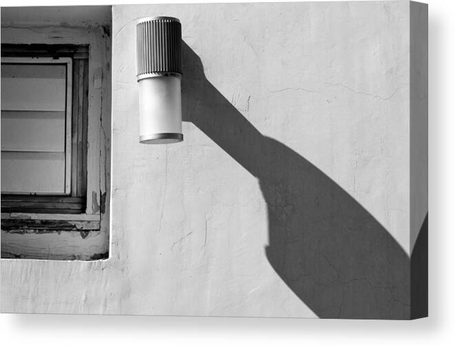 Lamp Shadow Canvas Print featuring the photograph Shadows Speak by Prakash Ghai