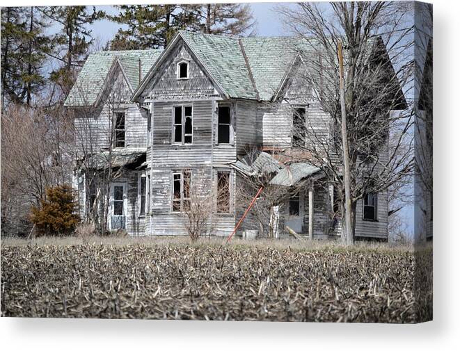 House Canvas Print featuring the photograph Shame by Bonfire Photography