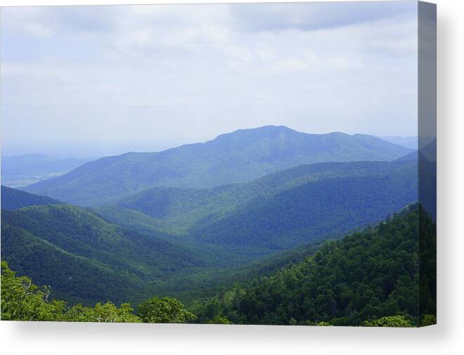 Mountain Canvas Print featuring the photograph Shenandoah View by Laurie Perry
