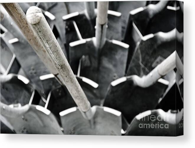 Shovels Canvas Print featuring the photograph Shovels by Yurix Sardinelly