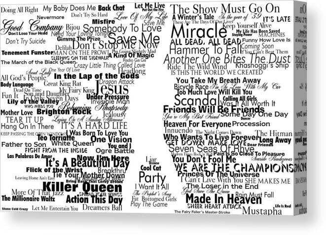 Words Canvas Print featuring the photograph Show Must Go On by Gianfranco Weiss